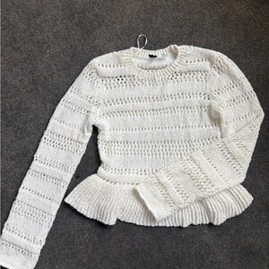 H&M Cream Knit Top